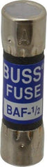 Cooper Bussmann - 250 VAC, 0.5 Amp, Fast-Acting General Purpose Fuse - Fuse Holder Mount, 1-1/2" OAL, 10 at 125 V kA Rating, 13/32" Diam - A1 Tooling