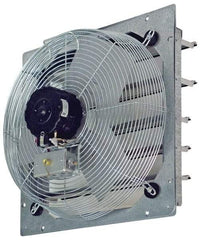 TPI - 30" Blade, Direct Drive, 1/4 hp, 3,950 & 3,080 CFM, Totally Enclosed Exhaust Fan - 33-1/8" Opening Height x 33-1/8" Opening Width, 120 Volt, 2 Speed, Single Phase - A1 Tooling