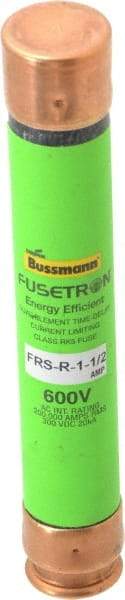 Cooper Bussmann - 300 VDC, 600 VAC, 1.5 Amp, Time Delay General Purpose Fuse - Fuse Holder Mount, 127mm OAL, 20 at DC, 200 (RMS) kA Rating, 13/16" Diam - A1 Tooling