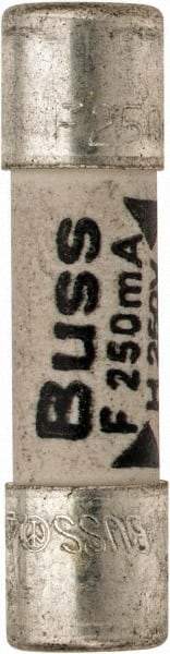 Cooper Bussmann - 250 VAC, 32 VDC, 0.25 Amp, Fast-Acting Miniature Ceramic Fuse - 20mm OAL, 5mm Diam - A1 Tooling