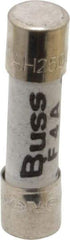 Cooper Bussmann - 250 VAC, 32 VDC, 4 Amp, Fast-Acting Miniature Ceramic Fuse - 20mm OAL, 5mm Diam - A1 Tooling