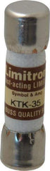 Cooper Bussmann - 600 VAC, 35 Amp, Fast-Acting General Purpose Fuse - Fuse Holder Mount, 1-1/2" OAL, 100 at AC kA Rating, 13/32" Diam - A1 Tooling