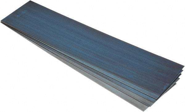 Value Collection - 5 Piece, 2 Ft. Long x 6 Inch Wide x 0.032 to 0.062 Inch Thick, Assortment Sheet Shim Stock - Spring Steel, 0.032 to 0.062 Inch Thick - A1 Tooling