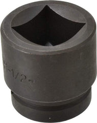 Proto - 1" Drive 1-1/2" Impact Socket - 4 Points, 2-1/2" OAL - A1 Tooling