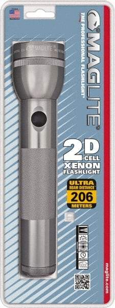 Mag-Lite - Krypton Bulb, 27 Lumens, Industrial/Tactical Flashlight - Gray Aluminum Body, 2 D Batteries Not Included - A1 Tooling