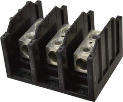 Cooper Bussmann - 3 Poles, 310 Amp, 350 kcmil-6 AWG (Cu/Al) Primary, 350 kcmil-6 AWG (Cu/Al) Secondary, Thermoplastic Power Distribution Block - 600 VAC/VDC, 1 Primary Connection, 5.2 Inch Long x 3.32 Inch Deep x 4 Inch High - A1 Tooling