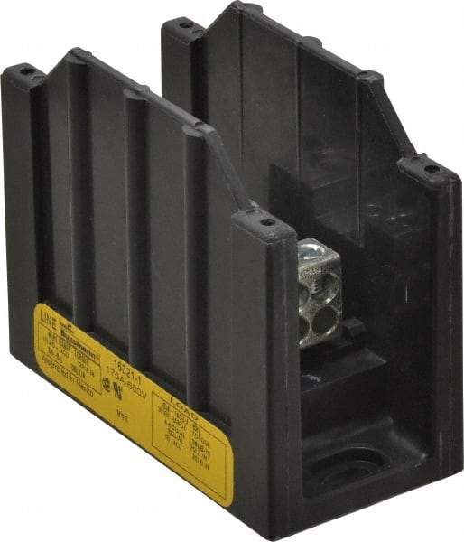 Cooper Bussmann - 1 Pole, 175 Amp, 8-2/0 AWG (Al), 14-2/0 AWG (Cu) Primary, 4-14 AWG (Cu), 4-8 AWG (Al) Secondary, Thermoplastic Power Distribution Block - 600 VAC/VDC, 1 Primary Connection, 1.96 Inch Long x 3.32 Inch Deep x 4 Inch High - A1 Tooling