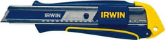 Irwin - Snap Utility Knife - Blue & Yellow Handle, 1 Blade Included - A1 Tooling