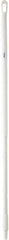 Vikan - 51 x 1-1/4" Fiberglass Squeegee Handle - European Threaded Connection, White - A1 Tooling