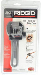 Ridgid - 1/4" to 1-1/8" Pipe Capacity, Close Quarters Autofeed - A1 Tooling