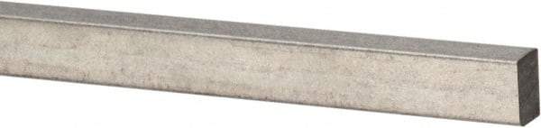 Precision Brand - 12" Long x 3/32" High x 3/32" Wide, Zinc-Plated Key Stock - Low Carbon Steel - A1 Tooling