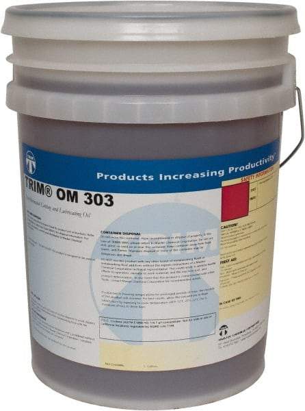 Master Fluid Solutions - Trim OM 303, 5 Gal Pail Cutting Fluid - Straight Oil, For Thread Rolling, Thread-Form Tapping - A1 Tooling