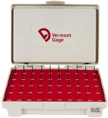 Vermont Gage - 50 Piece, 0.011-0.06 Inch Diameter Plug and Pin Gage Set - Plus 0.0002 Inch Tolerance, Class ZZ - A1 Tooling