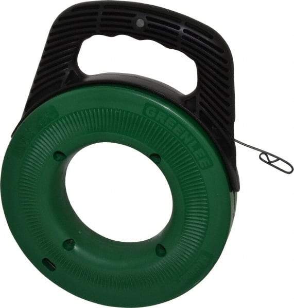 Greenlee - 65 Ft. Long x 1/8 Inch Wide, 0.045 Inch Thick, Steel Fish Tape - 400 Lb. Pulling Strength, Includes Case - A1 Tooling