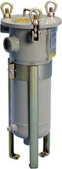 Parker - 2 Inch Pipe, FNPT End Connections, 18 Inch Long Cartridge, 42.56 Inch Long, Cartridge Filter Housing with Pressure Relief - 1 Cartridge, 50 Max GPM Flow Rate, 150 psi Max Working Pressure - A1 Tooling