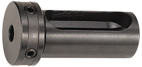 Global CNC Industries - 7/8" ID, 2" OD, 3-3/4" Length Under Head, Type Z Lathe Tool Holder Bushing - 3/4" Head Thickness, 3-3/8" Slot Length - Exact Industrial Supply