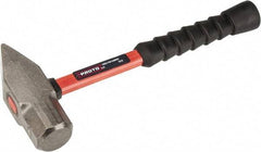 Proto - 4 Lb Head Cross Pein Hammer - 14" Fiberglass Handle, 1-15/16" Face Diam, 13-29/32" OAL - A1 Tooling