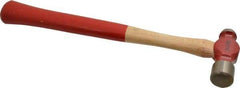 Proto - 1/2 Lb Head Ball Pein Hammer - Wood Handle with Red Laquer Grip, 12" OAL - A1 Tooling