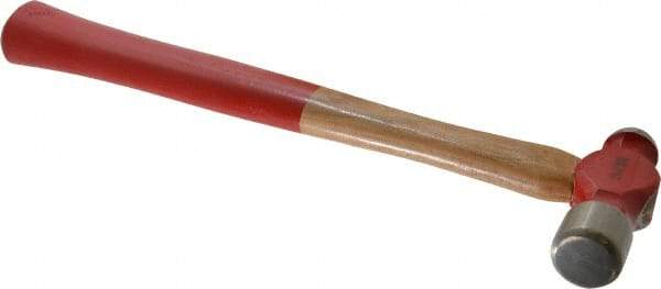 Proto - 3/4 Lb Head Ball Pein Hammer - Wood Handle with Red Laquer Grip, 13" OAL - A1 Tooling