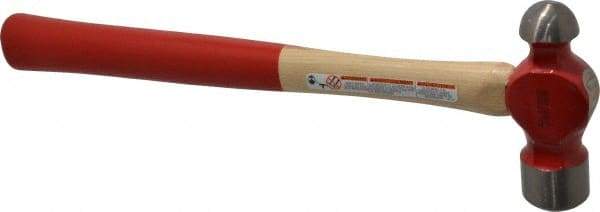 Proto - 1-1/2 Lb Head Ball Pein Hammer - Wood Handle with Red Laquer Grip, 15" OAL - A1 Tooling