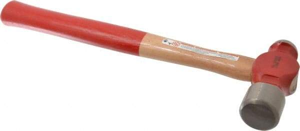 Proto - 2-1/2 Lb Head Ball Pein Hammer - Wood Handle with Red Laquer Grip, 16-3/8" OAL - A1 Tooling