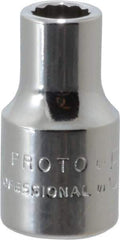 Proto - 1/4" Drive, Standard Hand Socket - 12 Points, 7/8" OAL, Chrome Finish - A1 Tooling