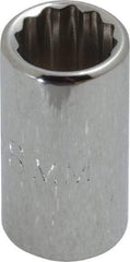 Proto - 1/4" Drive, Standard Hand Socket - 12 Points, 7/8" OAL, Chrome Finish - A1 Tooling