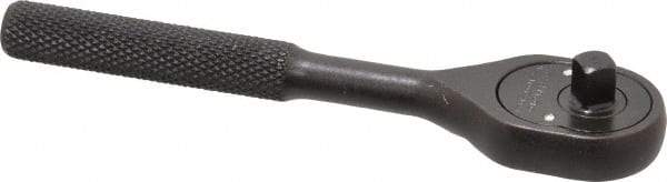 Proto - 1/4" Drive Pear Head Ratchet - Black Oxide Finish, 5" OAL, 24 Gear Teeth - A1 Tooling