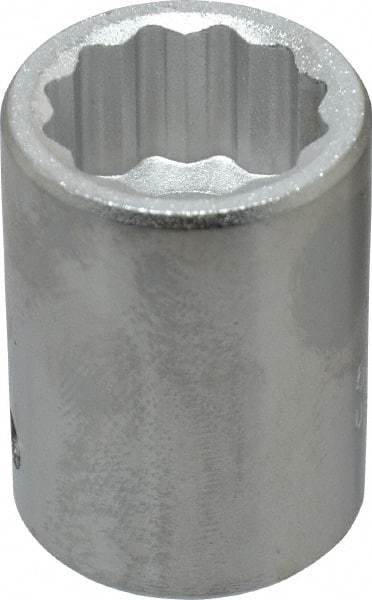 Proto - 1", 3/4" Drive, Standard Hand Socket - 12 Points, 2" OAL, Chrome Finish - A1 Tooling