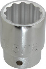 Proto - 1-5/16", 3/4" Drive, Standard Hand Socket - 12 Points, 2-9/32" OAL, Chrome Finish - A1 Tooling