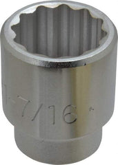 Proto - 1-7/16", 3/4" Drive, Standard Hand Socket - 12 Points, 2-13/32" OAL, Chrome Finish - A1 Tooling