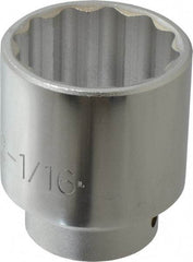 Proto - 13/16", 3/8" Drive, Standard Hand Socket - 6 Points, 2-1/2" OAL, Chrome Finish - A1 Tooling