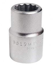 Proto - 3/4" Drive, Standard Hand Socket - 12 Points, 2-7/32" OAL, Chrome Finish - A1 Tooling