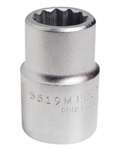 Proto - 3/4" Drive, Standard Hand Socket - 12 Points, 2" OAL, Chrome Finish - A1 Tooling