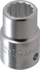 Proto - 3/4" Drive, Standard Hand Socket - 12 Points, 2" OAL, Chrome Finish - A1 Tooling