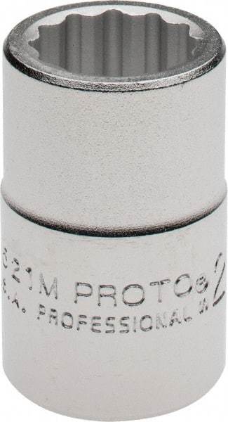 Proto - 3/4" Drive, Standard Hand Socket - 12 Points, 2" OAL, Chrome Finish - A1 Tooling