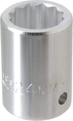 Proto - 3/4" Drive, Standard Hand Socket - 12 Points, 2" OAL, Chrome Finish - A1 Tooling