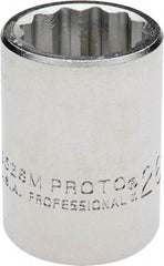 Proto - 3/4" Drive, Standard Hand Socket - 12 Points, 2" OAL, Chrome Finish - A1 Tooling