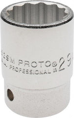 Proto - 3/4" Drive, Standard Hand Socket - 12 Points, 2-7/32" OAL, Chrome Finish - A1 Tooling