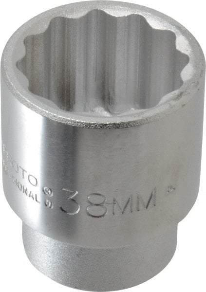 Proto - 3/4" Drive, Standard Hand Socket - 12 Points, 2-13/32" OAL, Chrome Finish - A1 Tooling