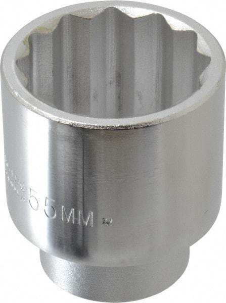 Proto - 2-1/16", 3/4" Drive, Standard Hand Socket - 12 Points, 3-5/32" OAL, Chrome Finish - A1 Tooling