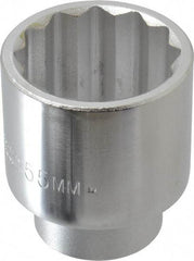 Proto - 2-1/16", 3/4" Drive, Standard Hand Socket - 12 Points, 3-5/32" OAL, Chrome Finish - A1 Tooling