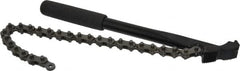 Proto - 4" Max Pipe Capacity, 16-1/4" Long, Chain Wrench - 12" Handle Length - A1 Tooling