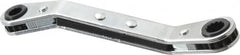 Proto - 7/32" x 9/32" 12 Point Reversible Ratcheting Offset Box Wrench - Double End, 4-1/8" OAL, Steel, 25° Offset - A1 Tooling