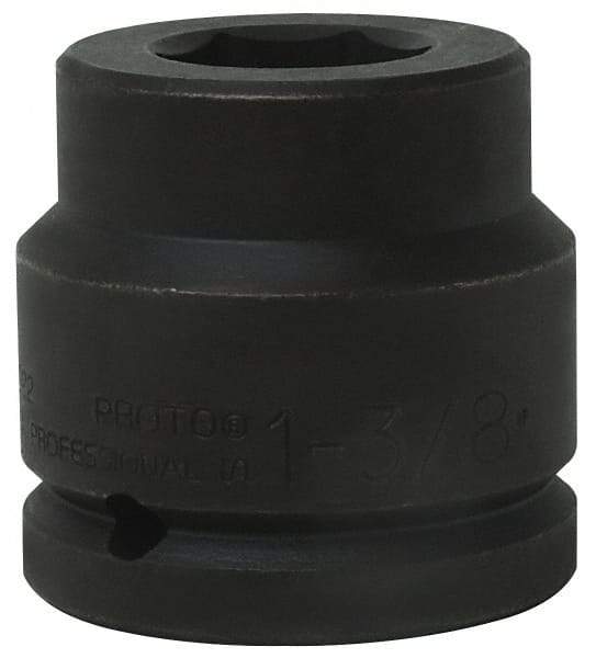 Proto - 1-1/2" Drive 2-1/8" Standard Impact Socket - 6 Points, 3-5/8" OAL - A1 Tooling