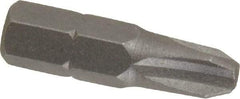 Irwin - #3, Hex Drive Phillips Screwdriver Bit - 1/4" Drive, 1" OAL - A1 Tooling