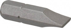 Irwin - 9/32" x 0.046" Blade, 1/4" Drive Slotted Screwdriver Bit - 1" OAL, Power Bit - A1 Tooling