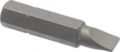 Irwin - 1/4" x 0.042" Blade, 5/16" Drive Slotted Screwdriver Bit - 1-1/2" OAL, Power Bit - A1 Tooling