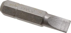 Irwin - 9/32" x 0.046" Blade, 5/16" Drive Slotted Screwdriver Bit - 1-1/2" OAL, Power Bit - A1 Tooling