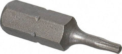 Irwin - 1/4" Drive T7 Torx Screwdriver Bit - 1" OAL, Insert Bit - A1 Tooling